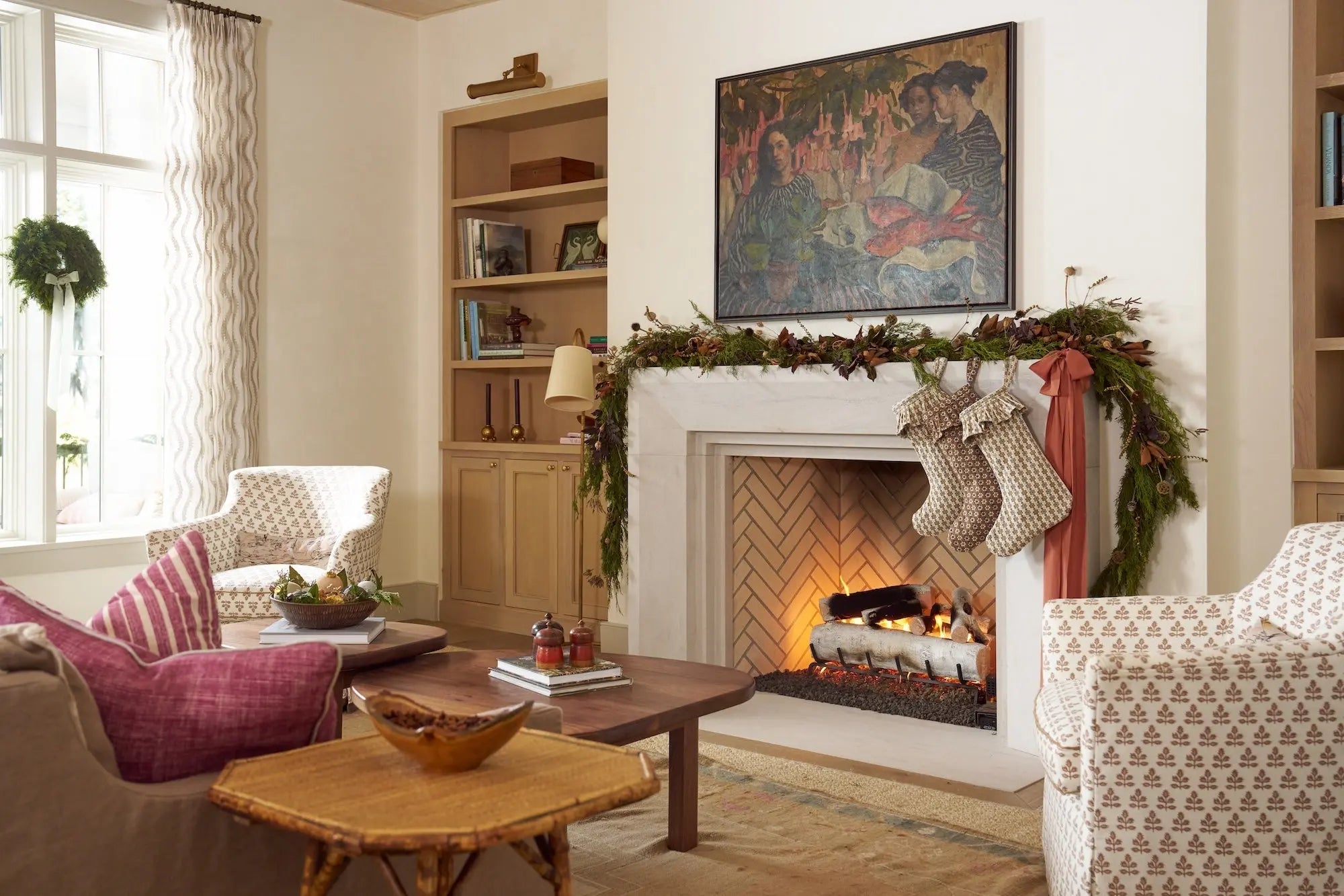 Southern Living Idea House Holiday with Emily Daws Fabric by the Yard