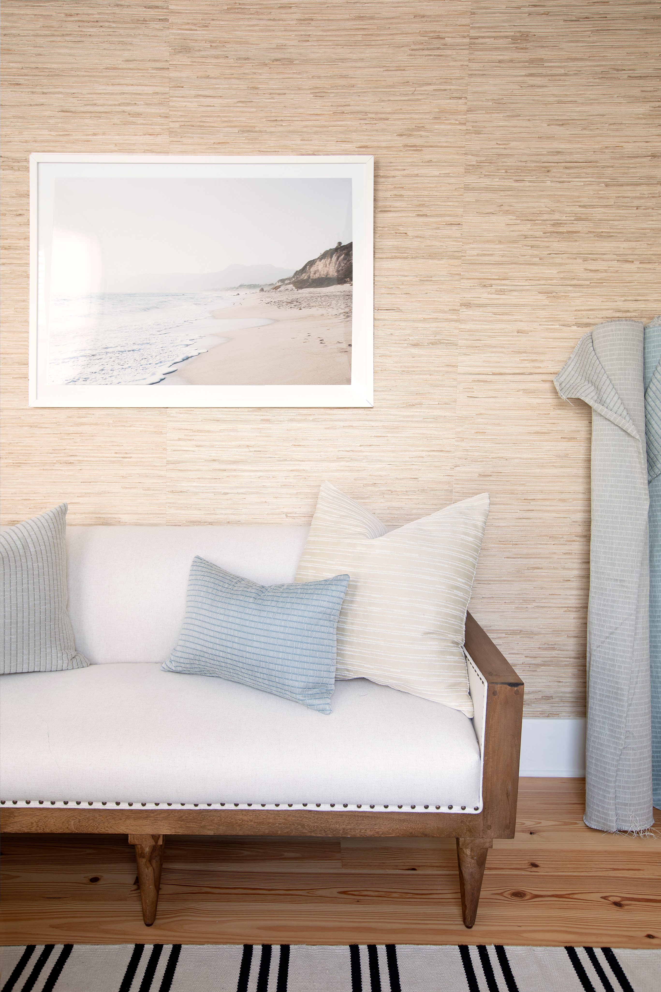 Jetty Pillow in Cooper Blue