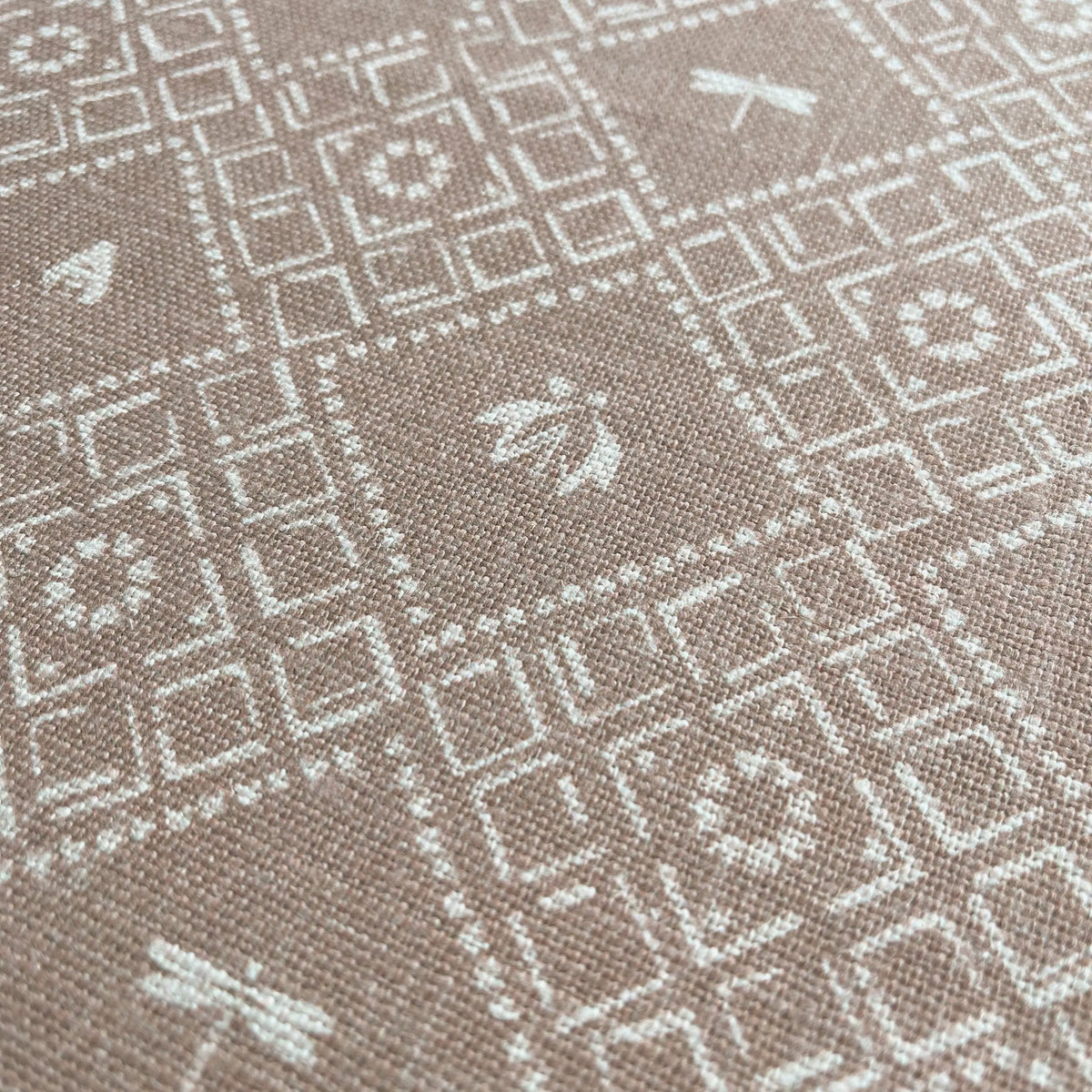 Americana Cumin pillow by Emily Daws styled in an interior — Fauna Collection