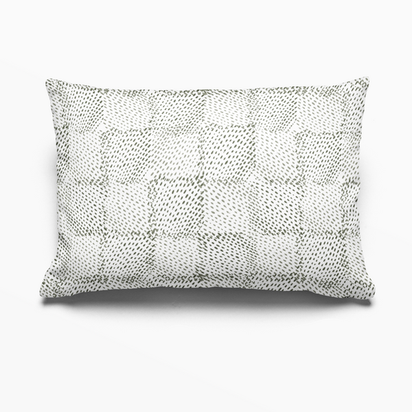 Speckled Check Pillow in Cactus