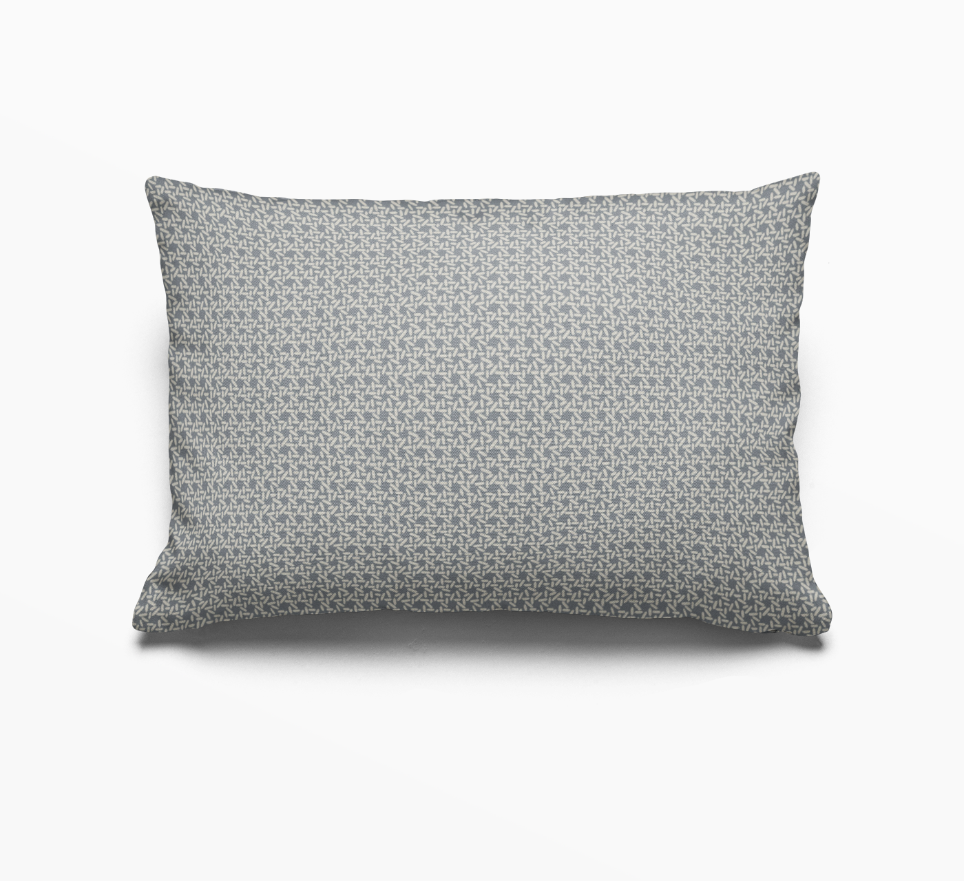Carolina Rice pillow in Chambray by Emily Daws – lumbar throw pillow for beds, benches, or accent chairs