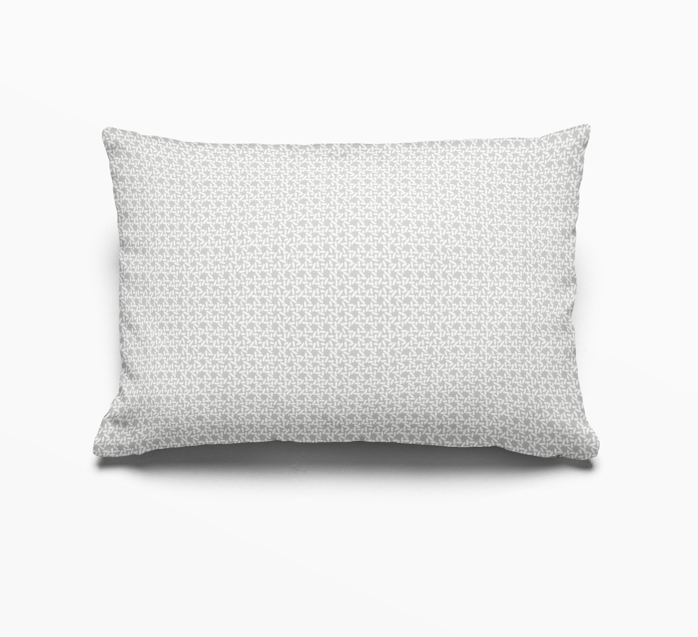 Carolina Rice pillow in Oyster by Emily Daws – lumbar throw pillow for beds, benches, or accent chairs