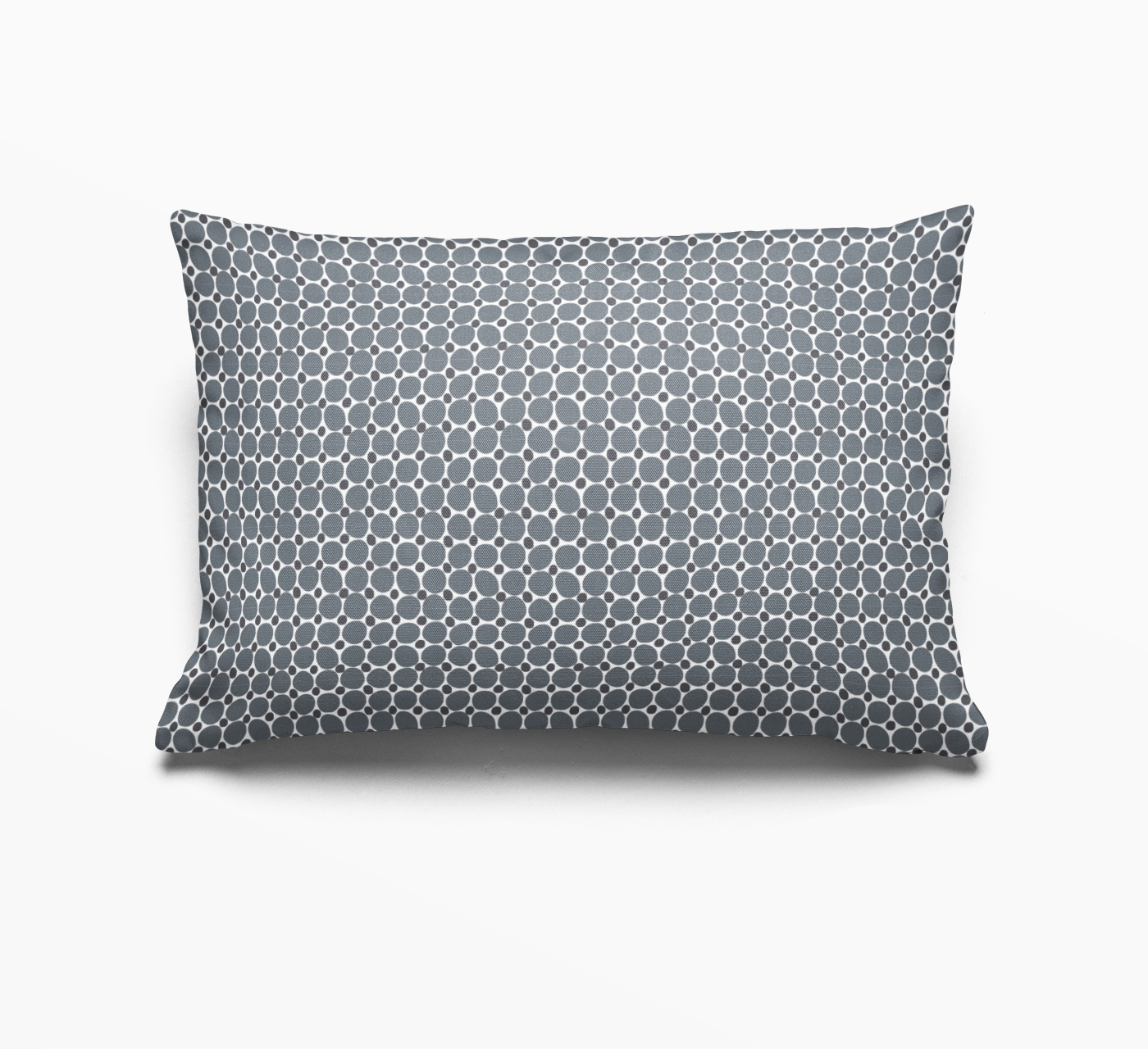 Cobblestone pillow in Gem by Emily Daws – lumbar throw pillow for beds, benches, or accent chairs