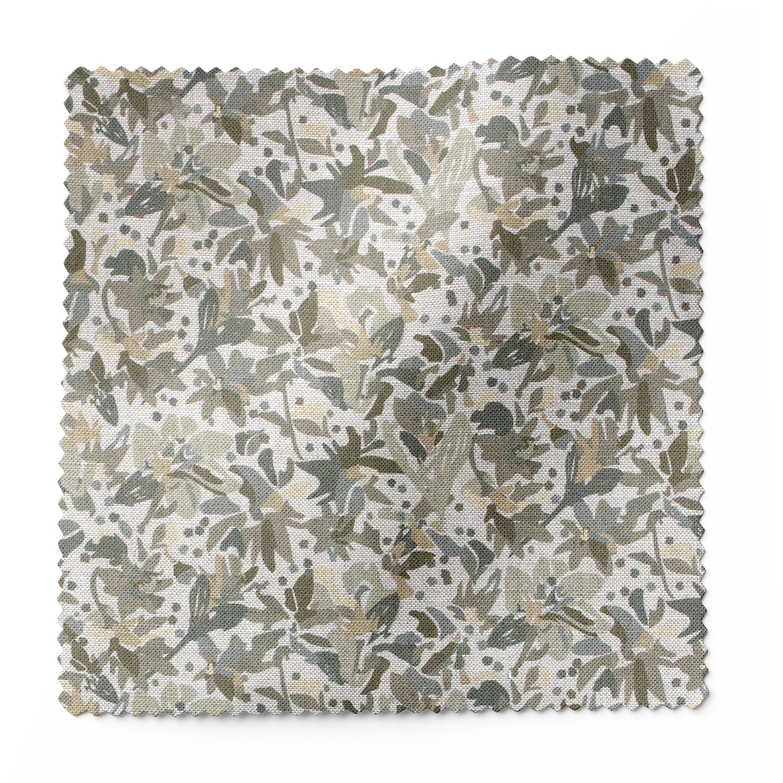 Eden fabric in Lichen by Emily Daws β floral swatch ideal for drapery or upholstery in mountain homes
