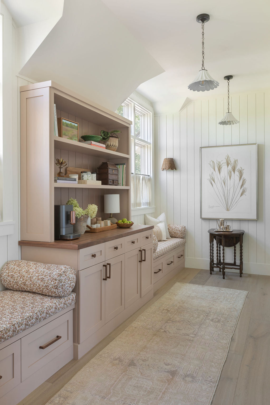Eden fabric in Autumn styled by Emily Daws – cozy countryside look for floral curtains or cushions