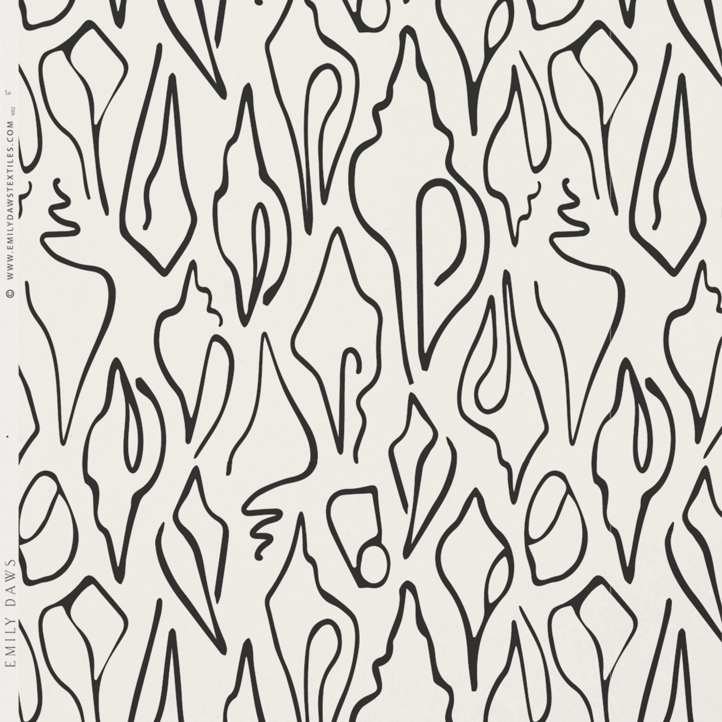 Edisto Wallpaper in Jet