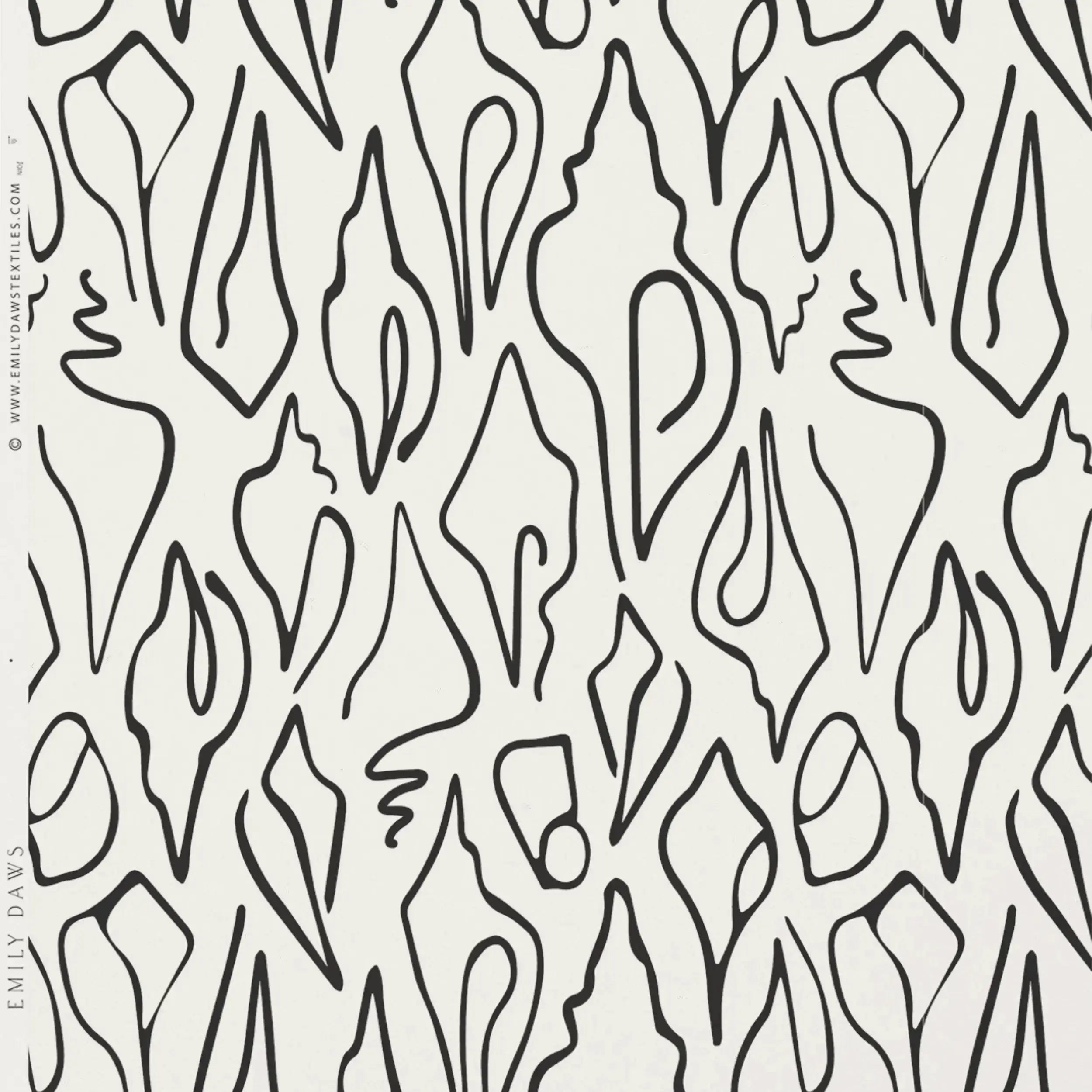 Bespoke smooth wallpaper by Emily Daws, crafted on clay-coated paper for artful, refined interior design projects.