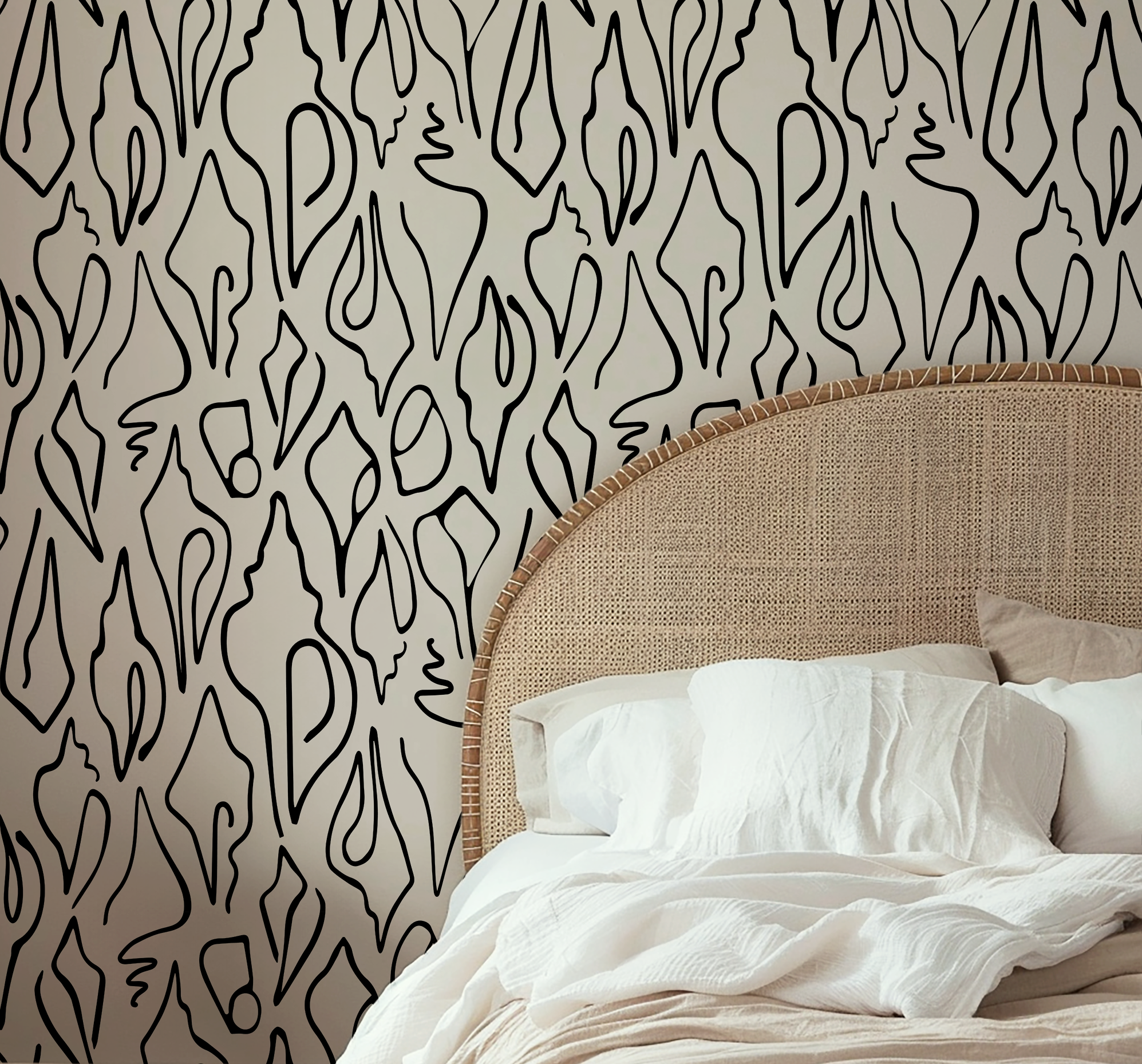 Edisto Wallpaper in Jet