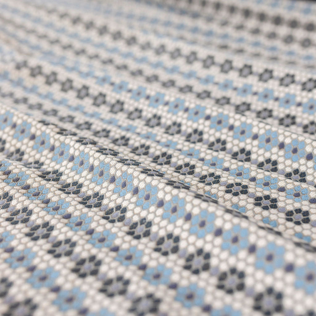 Emily Daws small-batch woven fabric, designed for interior designers creating bespoke window treatments and pillows.