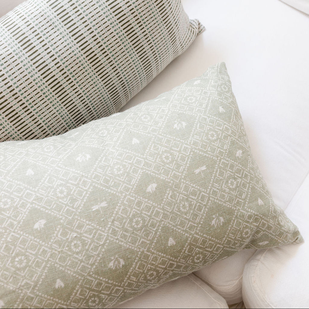 Decorative pillow grouping by Emily Daws featuring small-batch fabrics and Southern-inspired design details.