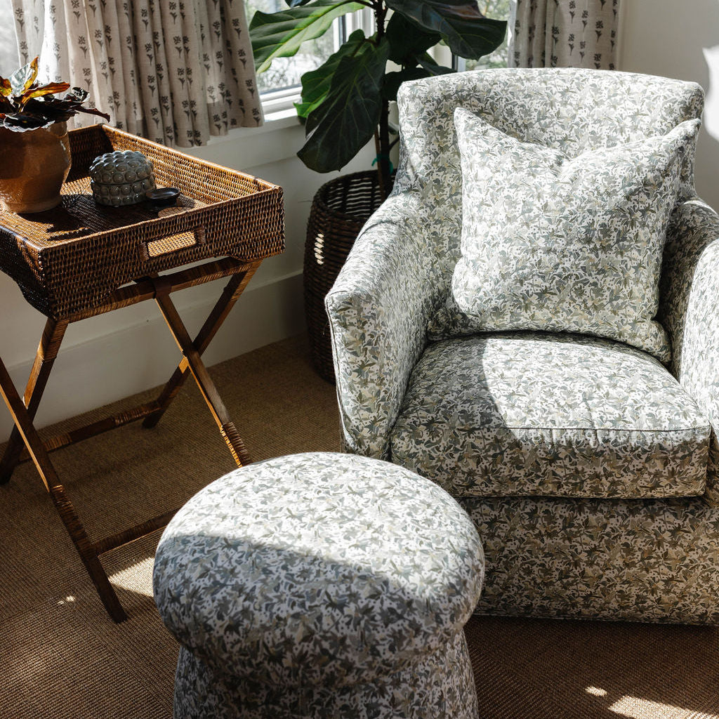 Small-batch fabric by Emily Daws in Belgian linen, created for interior designers and refined Southern interiors.