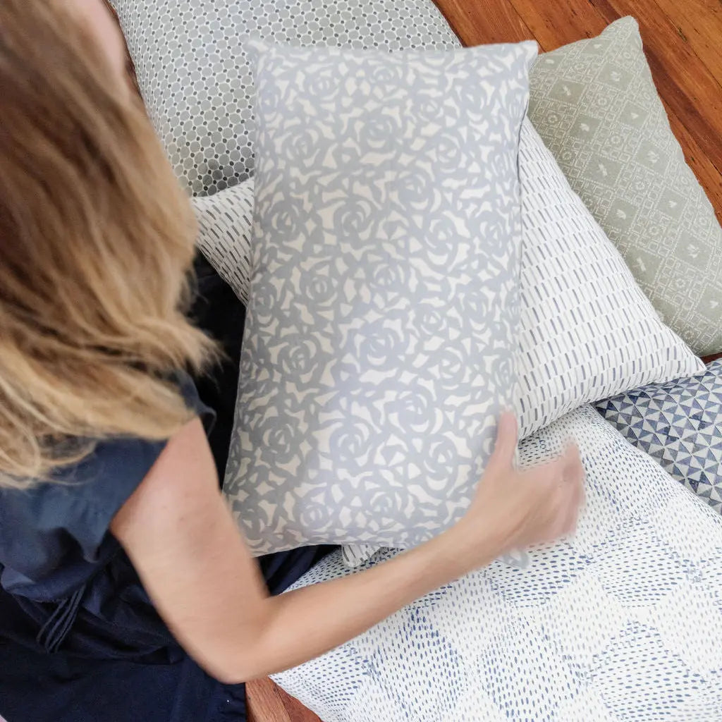 Gardenia fabric in Marina by Emily Daws styled in an interior β Charleston Collection