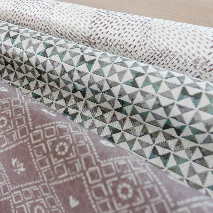 Emily Daws fabric in small-batch linen, designed for interior designers creating bespoke window treatments and pillows.