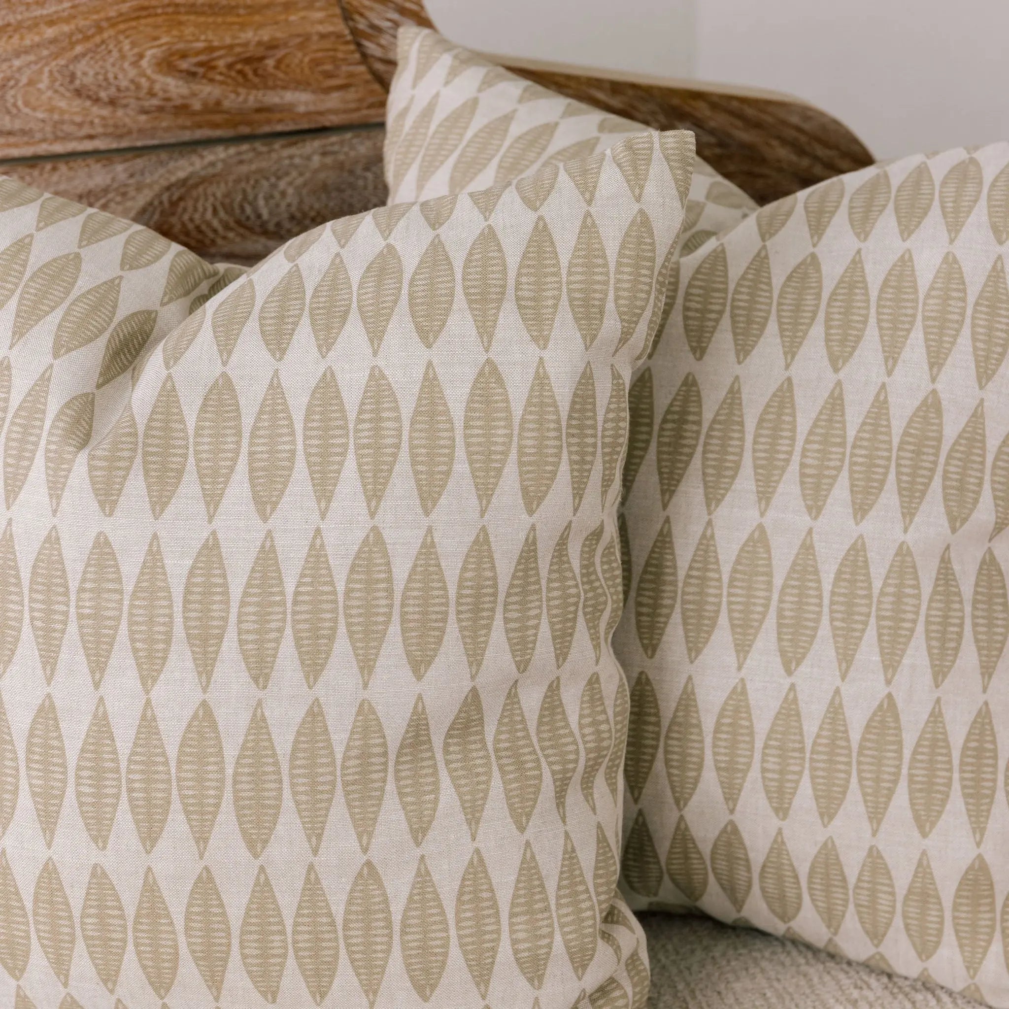 Leaflette Suede fabric by Emily Daws — Flora Collection, available by the yard for drapery and upholstery