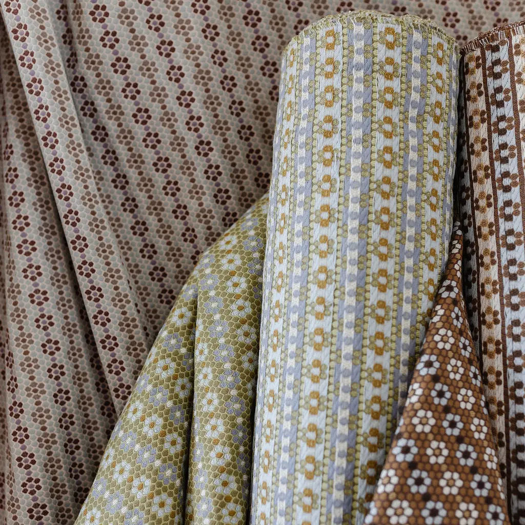 Nectar fabric in Savannah by Emily Daws styled in an interior — Fauna Collection