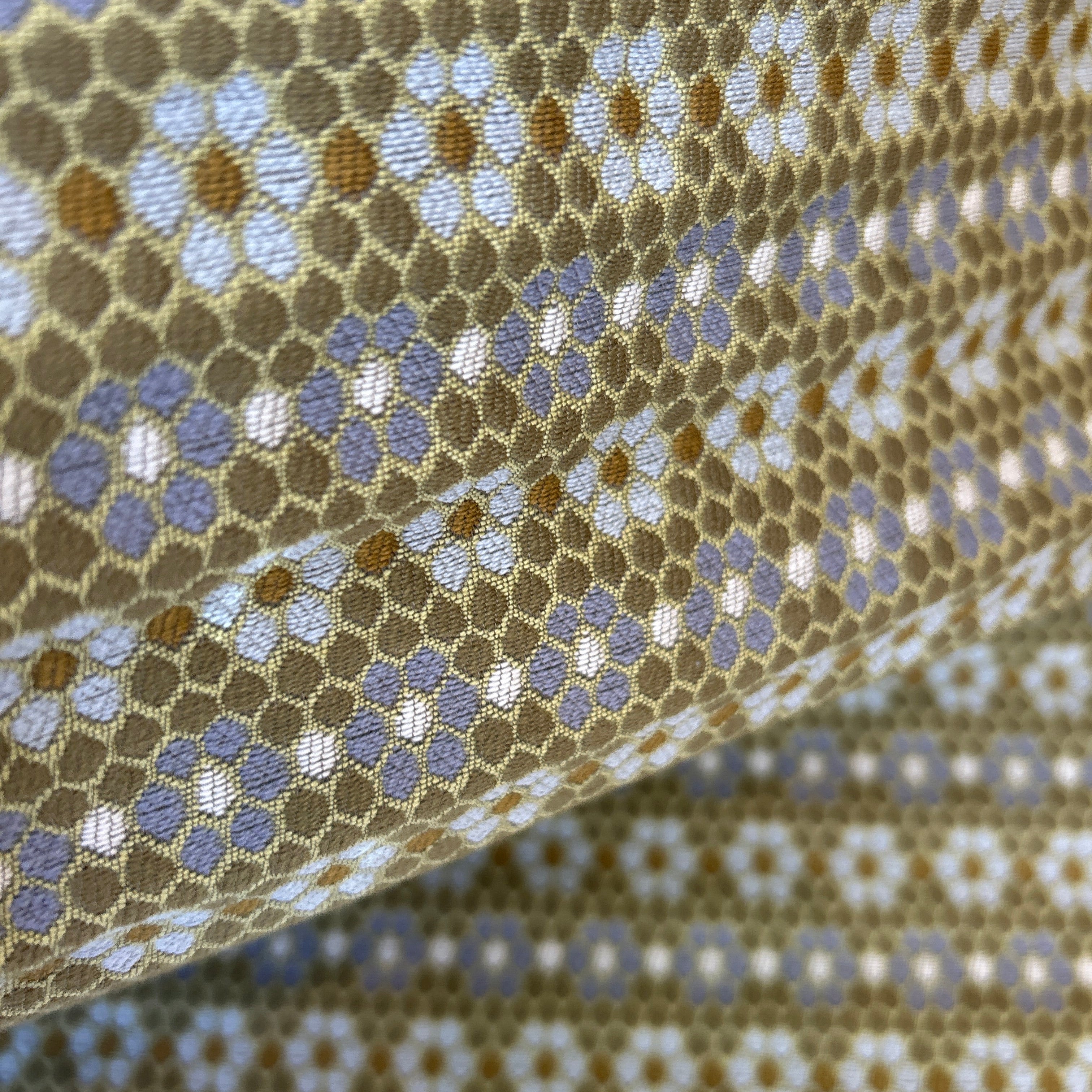 Emily Daws fabric in heirloom-inspired hues, designed for interior projects with bespoke textiles and Southern style.