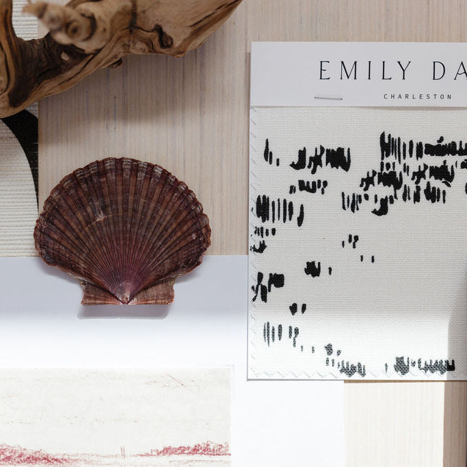 Small-batch fabric by Emily Daws created for interior designers seeking artisanal wallcoverings, pillows, and textiles.