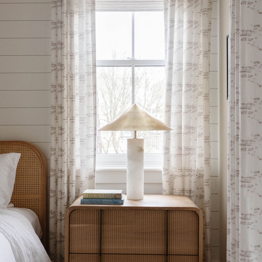 Salt Marsh Mauve fabric by Emily Daws β Waterways Collection, available by the yard for drapery and upholstery