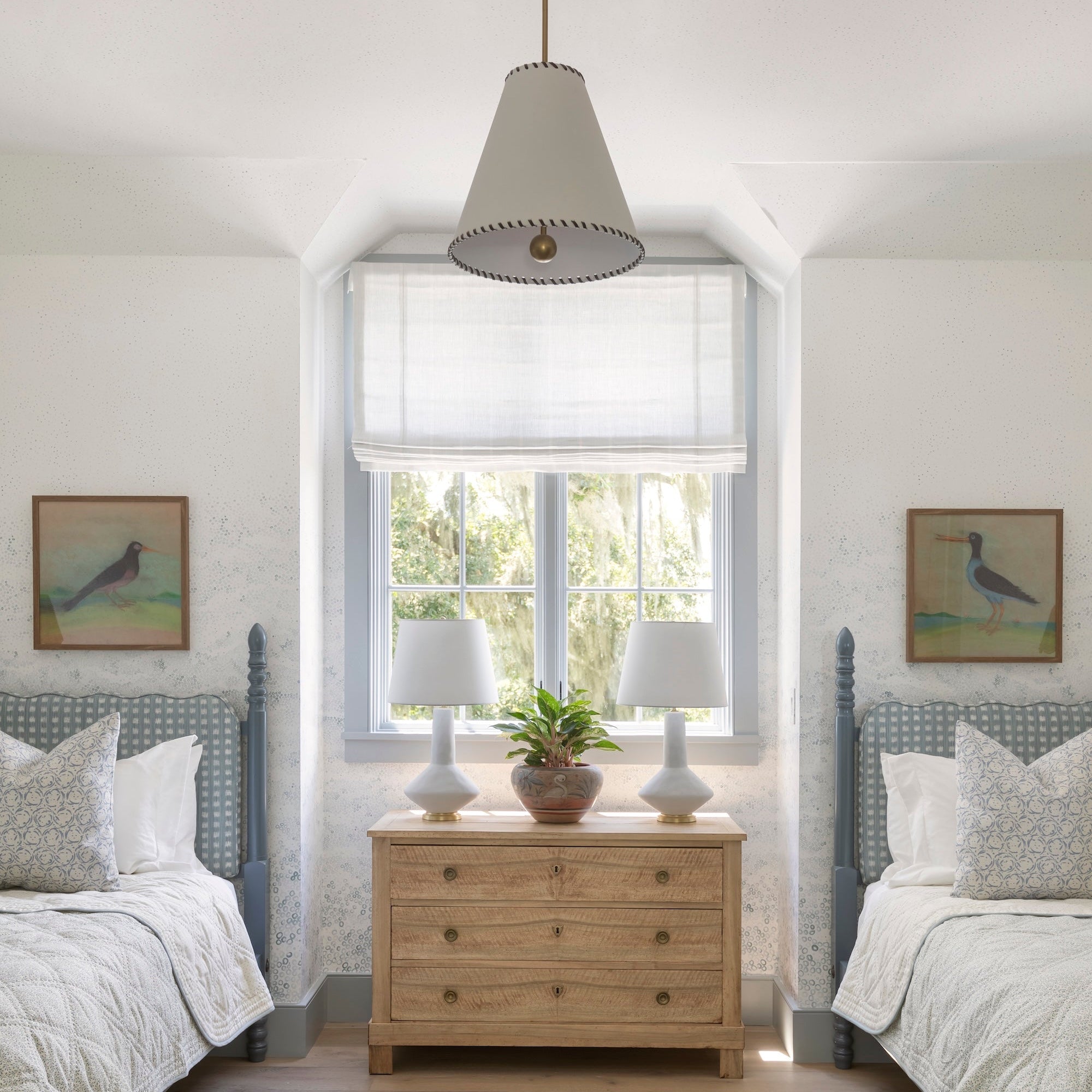 Sandbar Sterling fabric by Emily Daws β Waterways Collection, available by the yard for drapery and upholstery