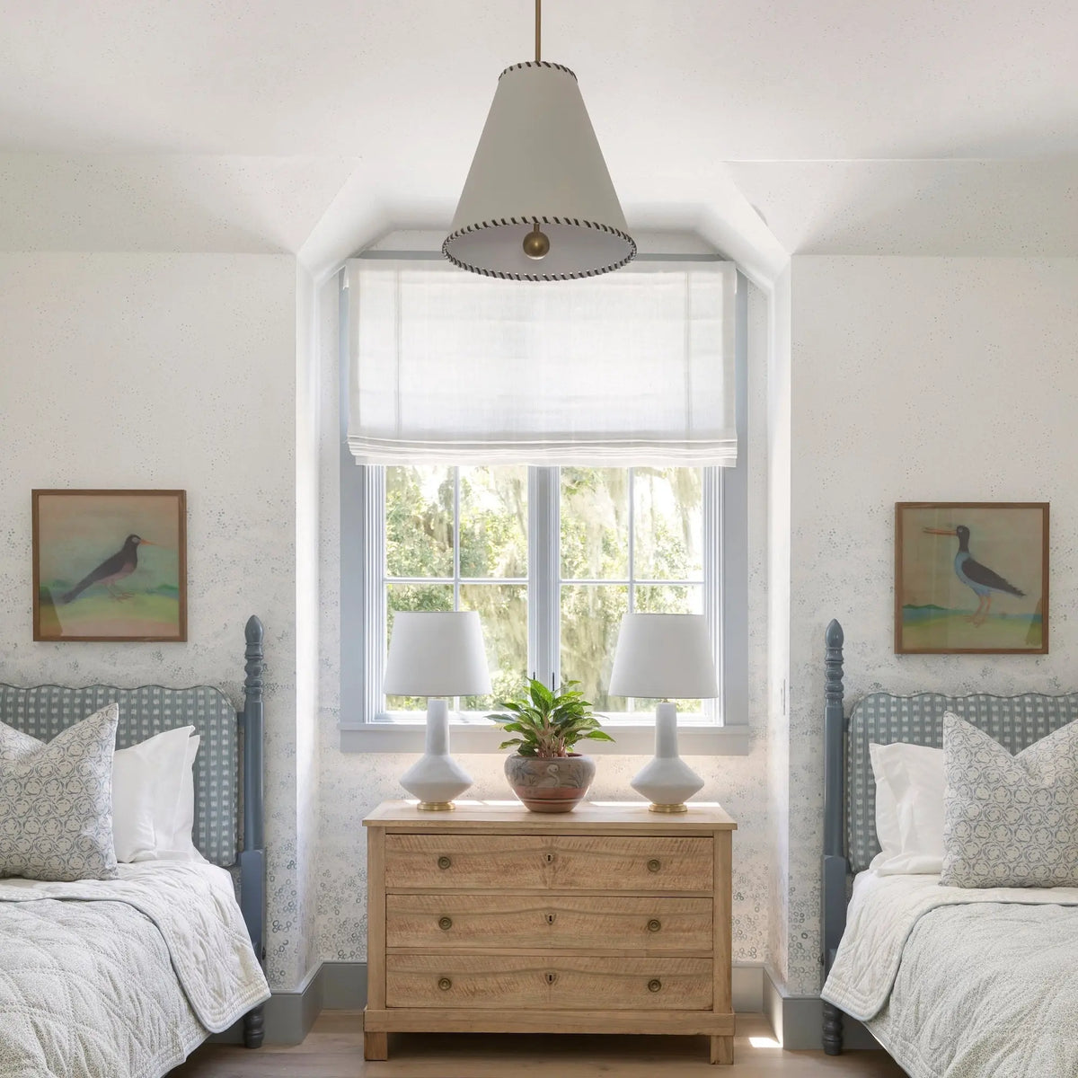 Sandbar Sterling fabric by Emily Daws — Waterways Collection, available by the yard for drapery and upholstery