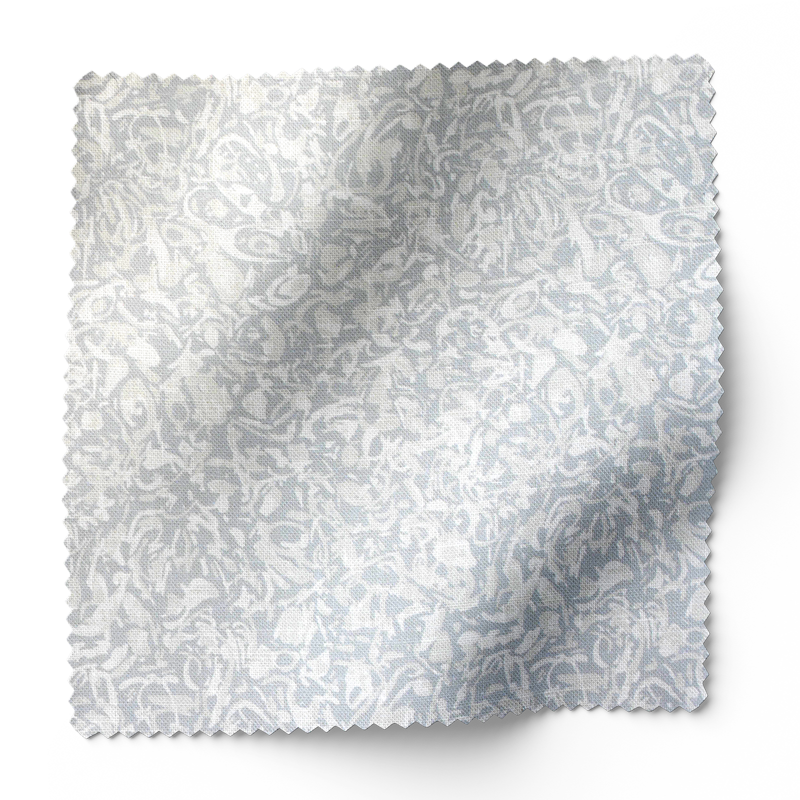 Estuary fabric swatch in Moon by Emily Daws β 6x6 Belgian linen sample, Waterways Collection