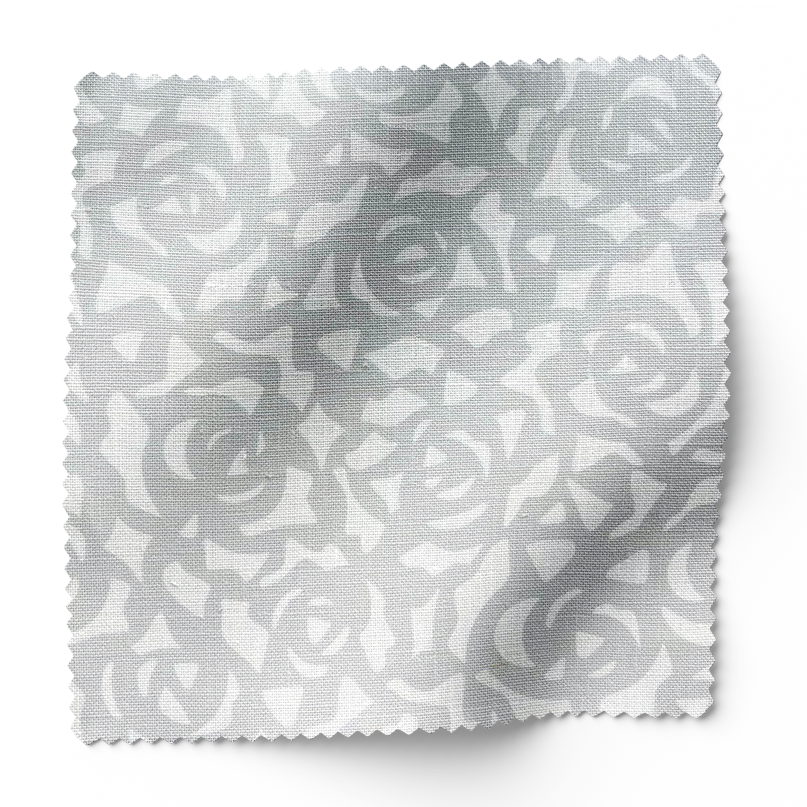 Gardenia fabric in Mist by Emily Daws – swatch view showing pattern and color details – Charleston fabric by the yard for interiors