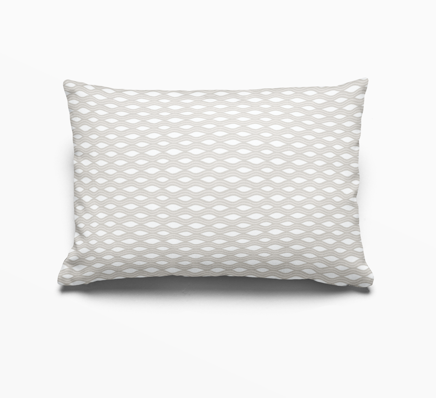 Inlet pillow in Beach by Emily Daws – lumbar style for benches, sofas, or window seats in coastal homes