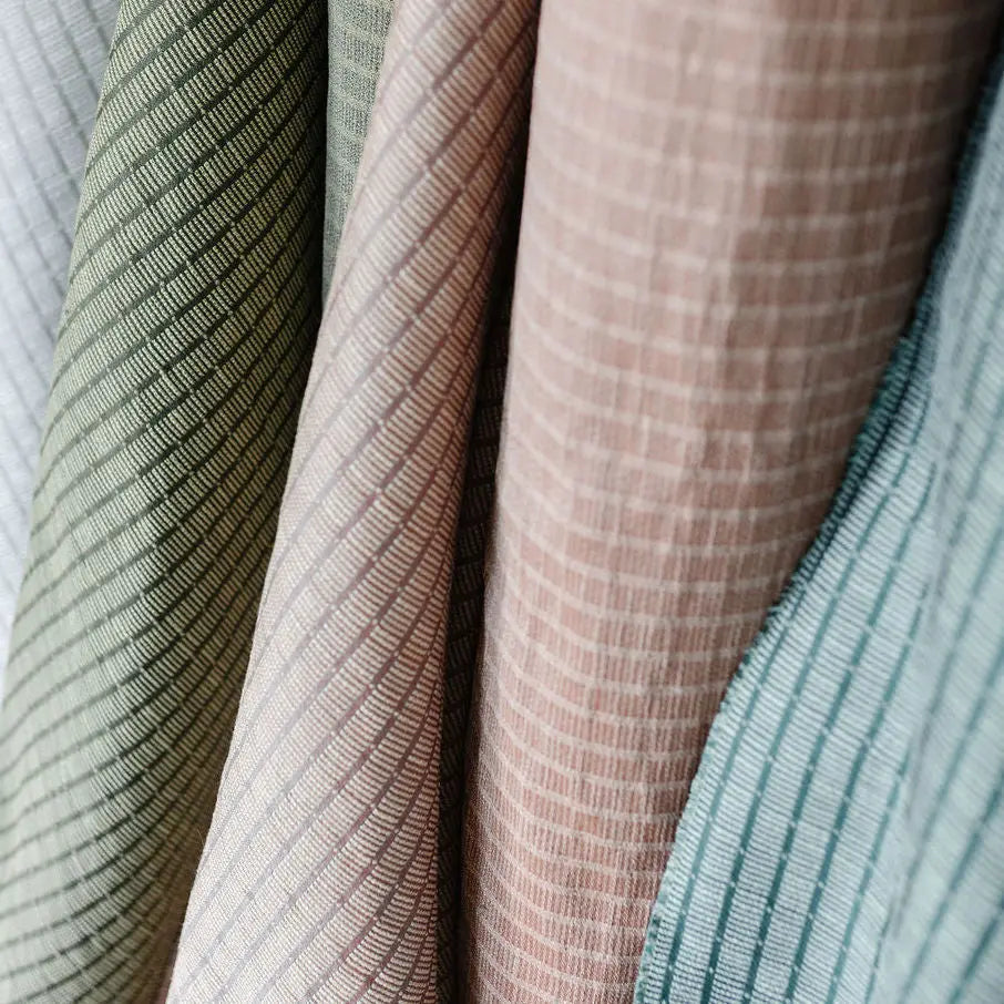 Jetty fabric in Punch by Emily Daws styled in an interior β Waterways Collection