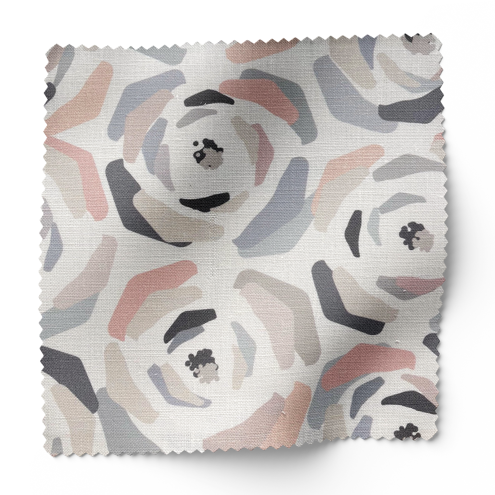 Magnolia fabric in Multi by Emily Daws – swatch view showing pattern and color details – Charleston fabric by the yard for interiors