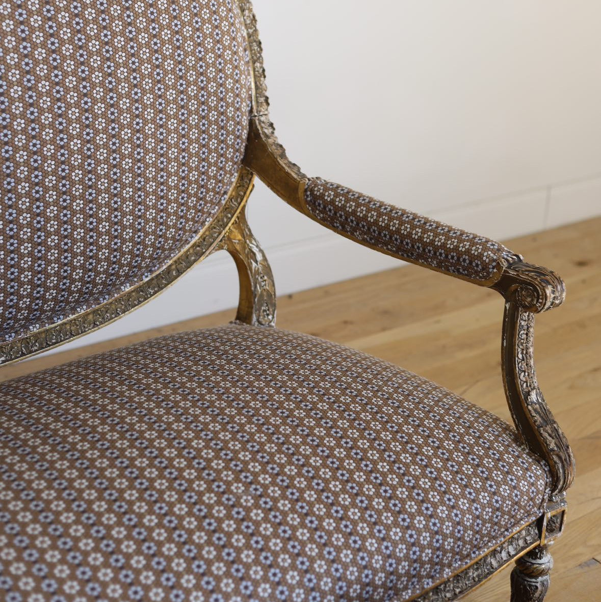 Nectar fabric in Walnut styled by Emily Daws – nature-inspired textile for cabin or mountain homes