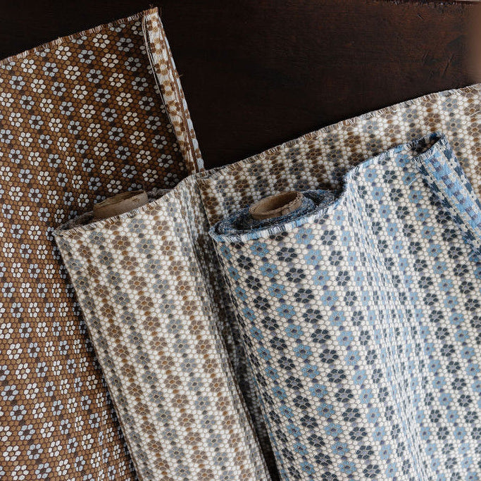 Nectar fabric styled by Emily Daws – nature-inspired textile for cabin or mountain homes