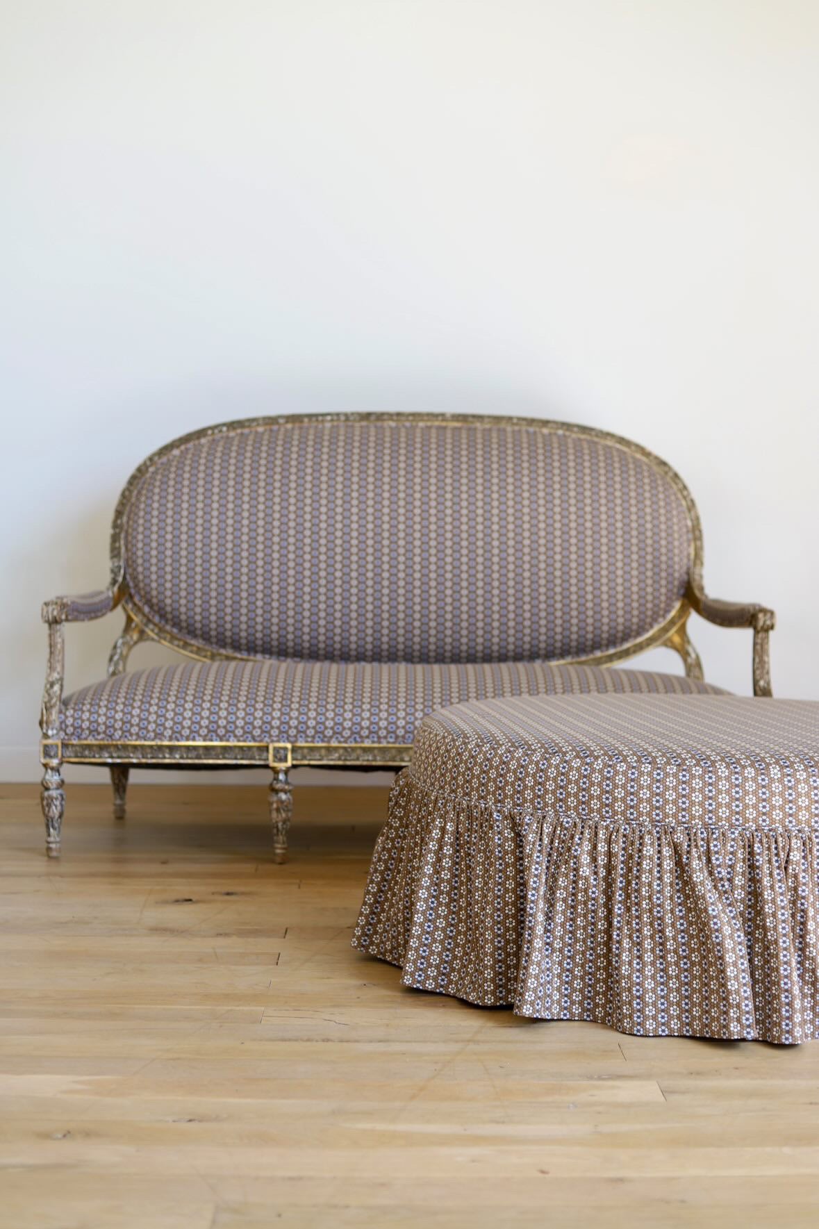 Nectar fabric in Walnut styled by Emily Daws – nature-inspired textile for cabin or mountain homes