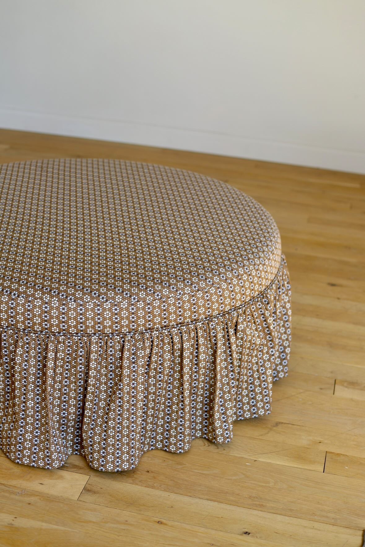 Nectar fabric in Walnut styled by Emily Daws – nature-inspired textile for cabin or mountain homes