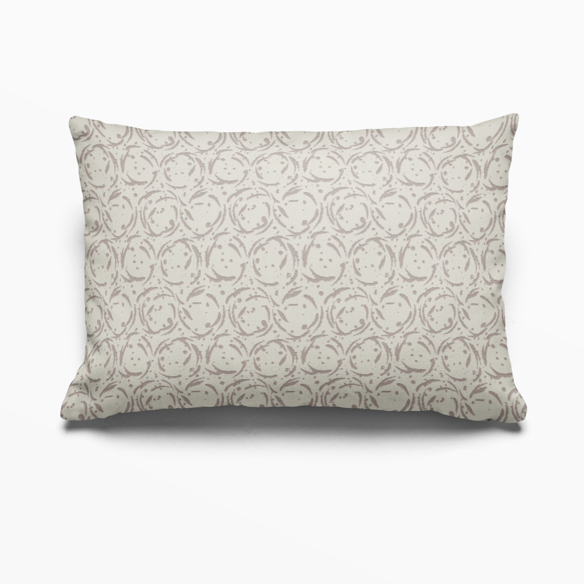 Nest pillow in Nutmeg by Emily Daws – lumbar shape perfect for cabin beds or mountain homes