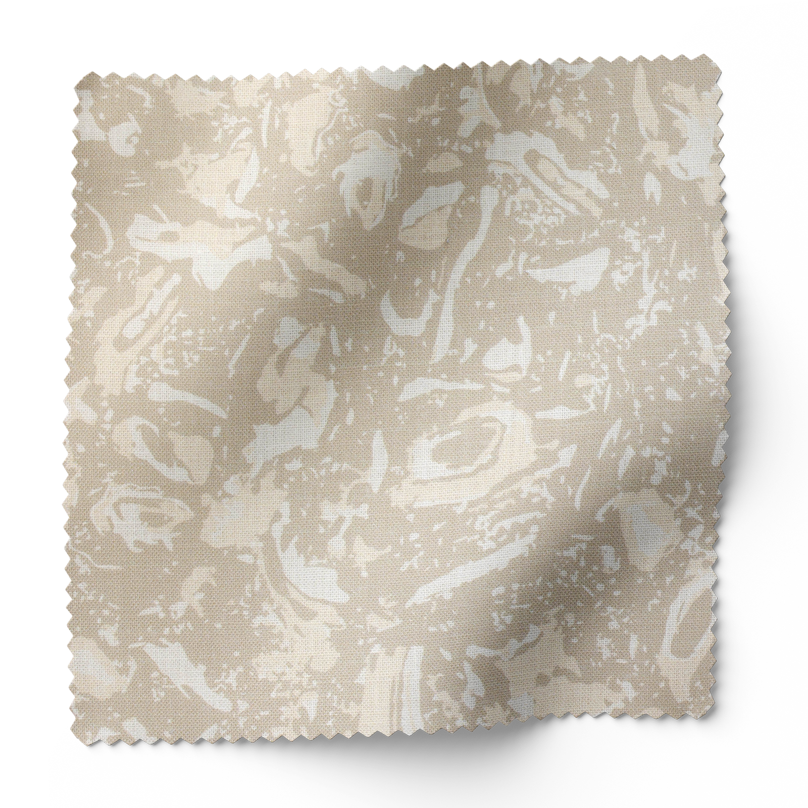 River Reef fabric in Raffia by Emily Daws – swatch view showing pattern and color for coastal interiors – Waterways fabric collection; Charleston luxury fabric by the yard for interiors and coastal homes