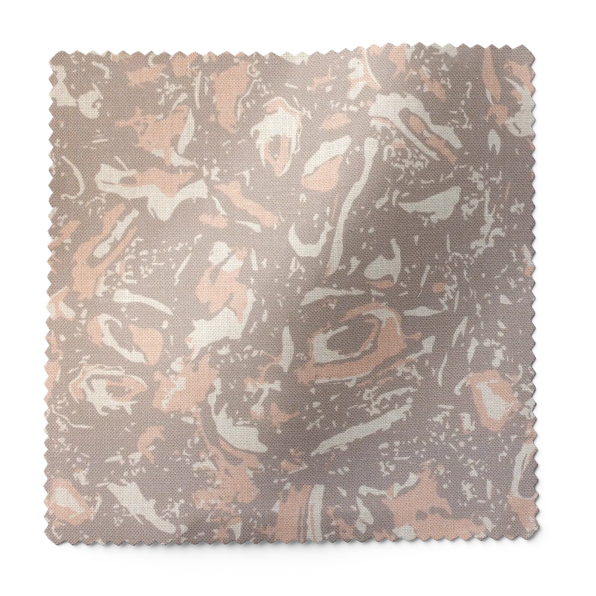 River Reef fabric swatch in Sunset by Emily Daws — 6x6 Belgian linen sample, Waterways Collection