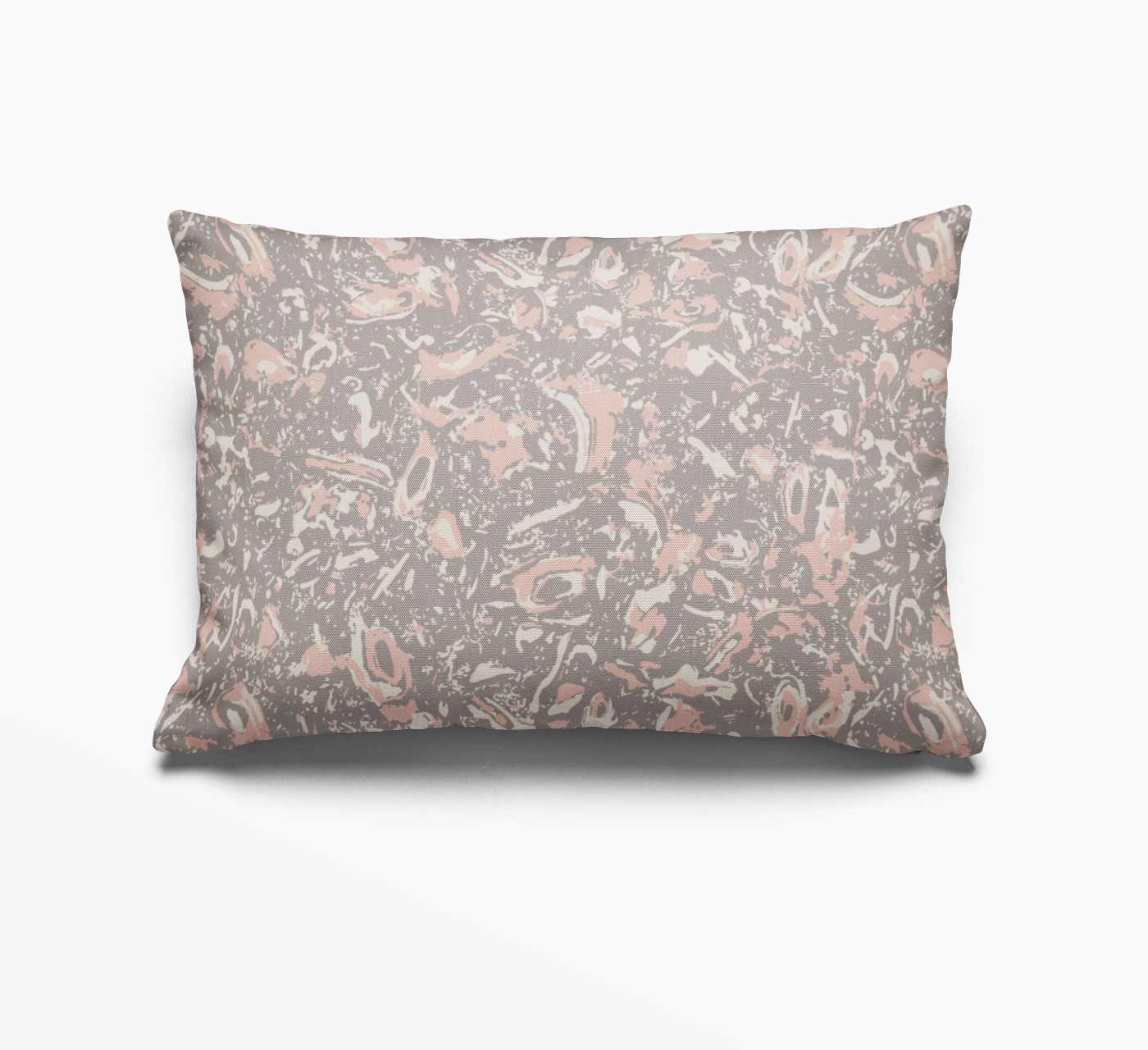 River Reef pillow in Sunset by Emily Daws – lumbar style for benches, sofas, or window seats in coastal homes
