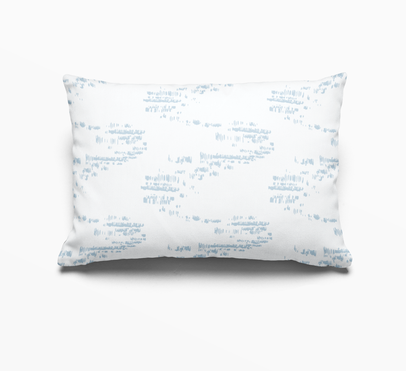 Salt Marsh pillow in Shallow by Emily Daws – lumbar style for benches, sofas, or window seats in coastal homes