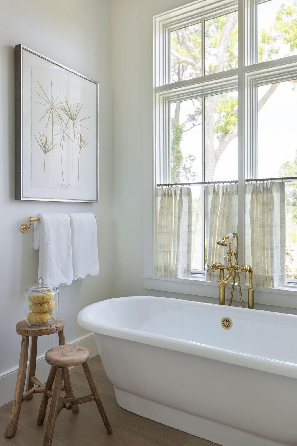 Salt Marsh fabric in Laurel by Emily Daws – styled in a Charleston coastal home; perfect for pillows, window treatments, or accent upholstery – Waterways fabric collection; Charleston luxury fabric by the yard for interiors and coastal homes