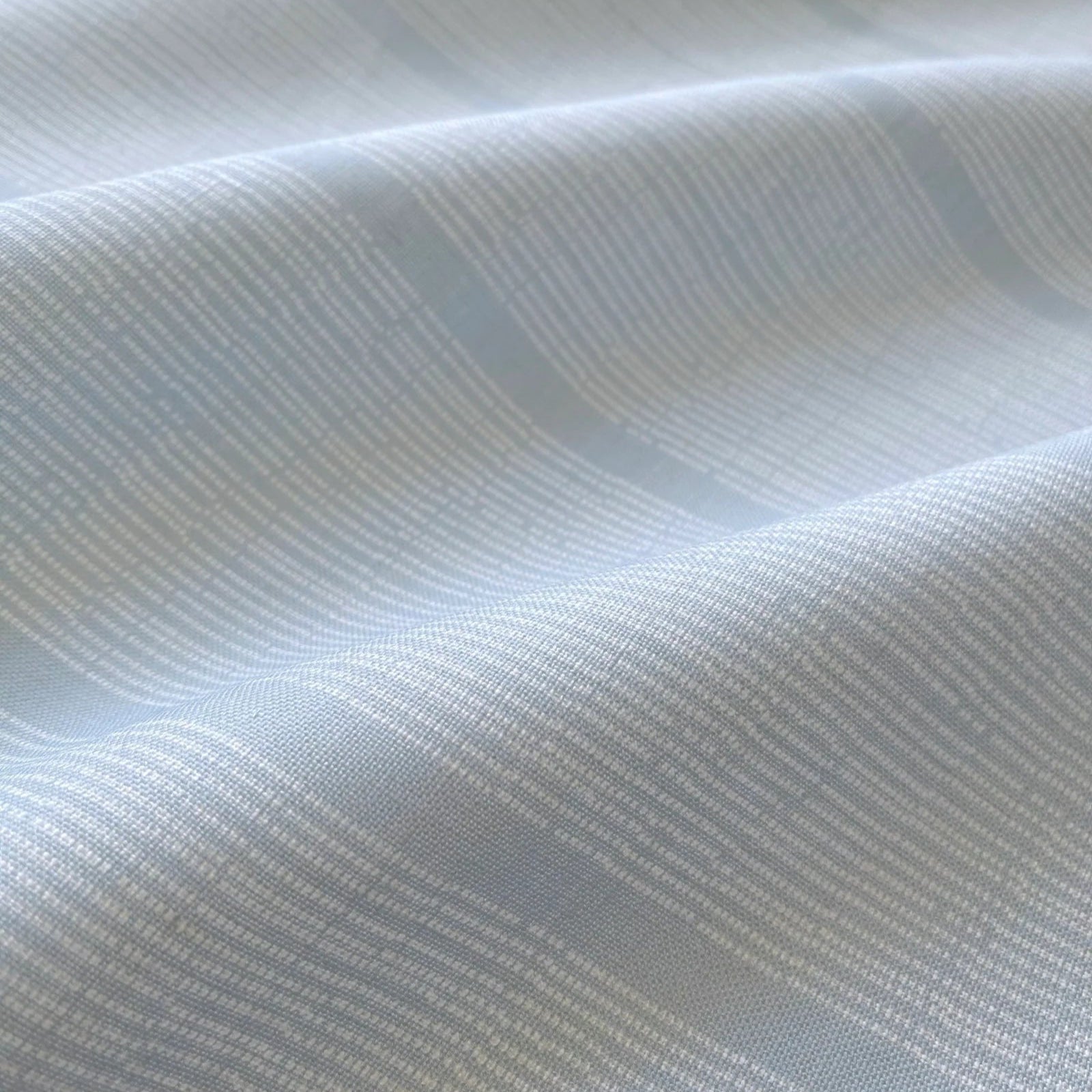 Emily Daws Sandbar pillow in Pool β close-up of fabric texture and linear pattern from the Waterways Collection