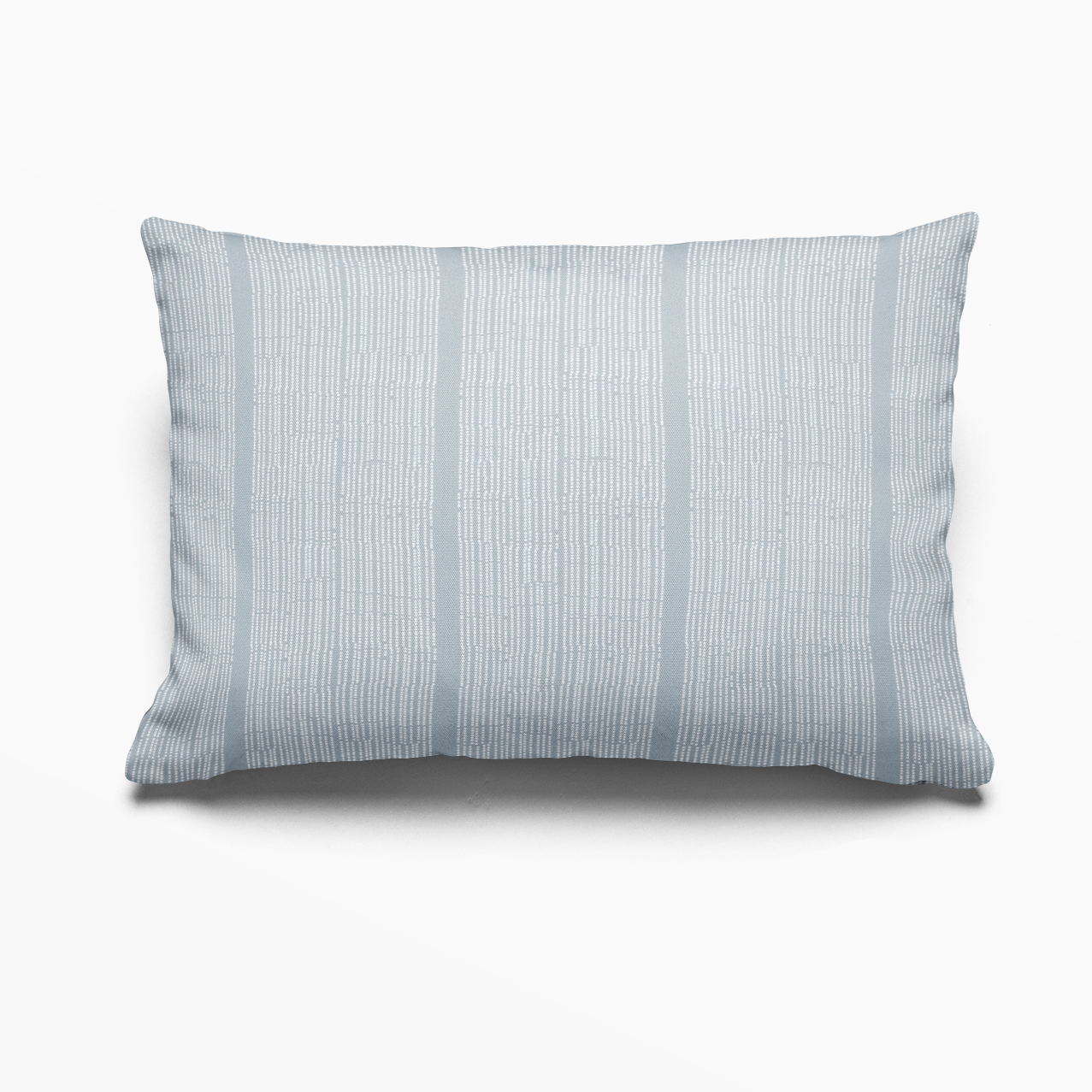 Sandbar pillow in Pool by Emily Daws – lumbar style for benches, sofas, or window seats in coastal homes