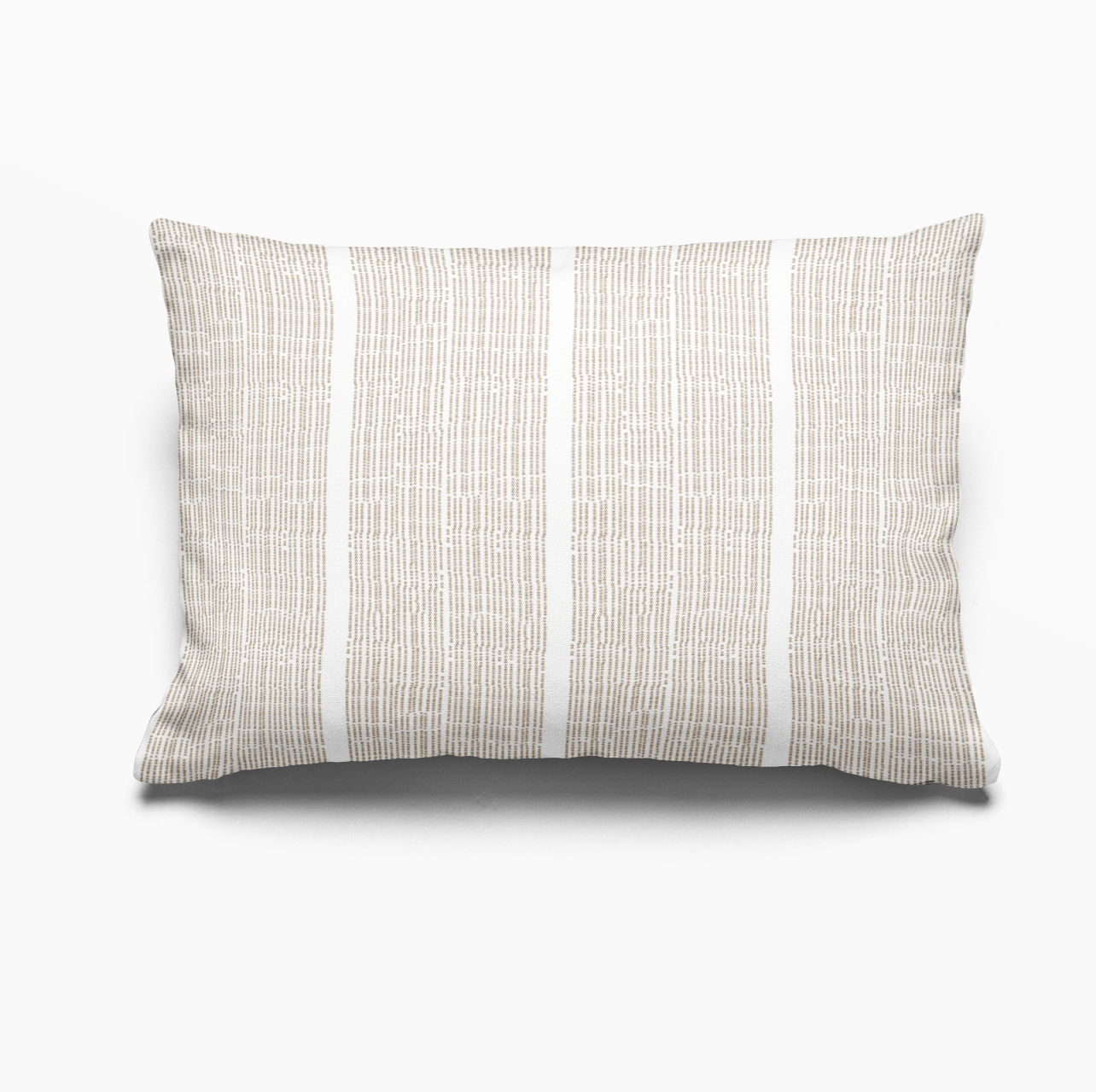 Sandbar pillow in Tawny by Emily Daws – lumbar style for benches, sofas, or window seats in coastal homes