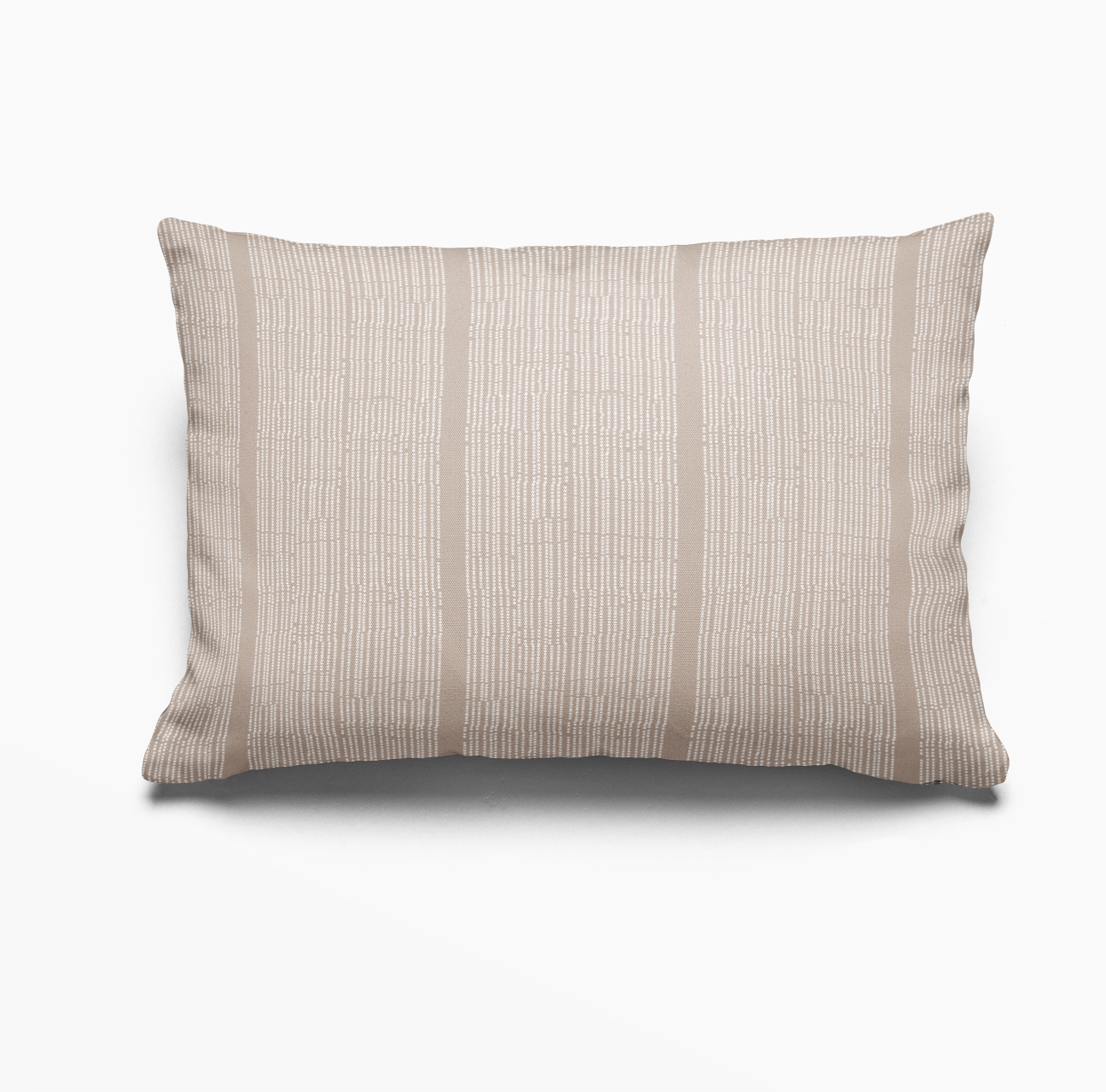 Sandbar pillow in Teak by Emily Daws – lumbar style for benches, sofas, or window seats in coastal homes