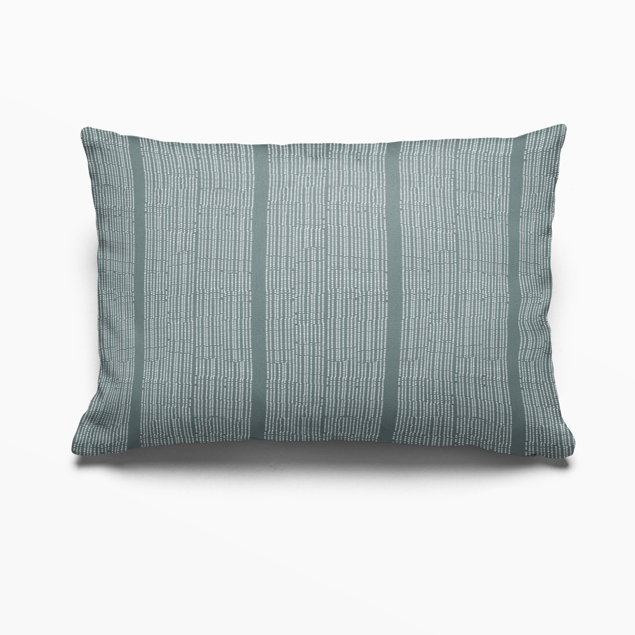 Sandbar pillow in Tropic by Emily Daws – lumbar style for benches, sofas, or window seats in coastal homes
