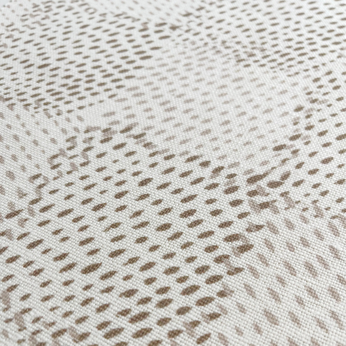 Speckled Check Oak pillow by Emily Daws styled in an interior — Fauna Collection