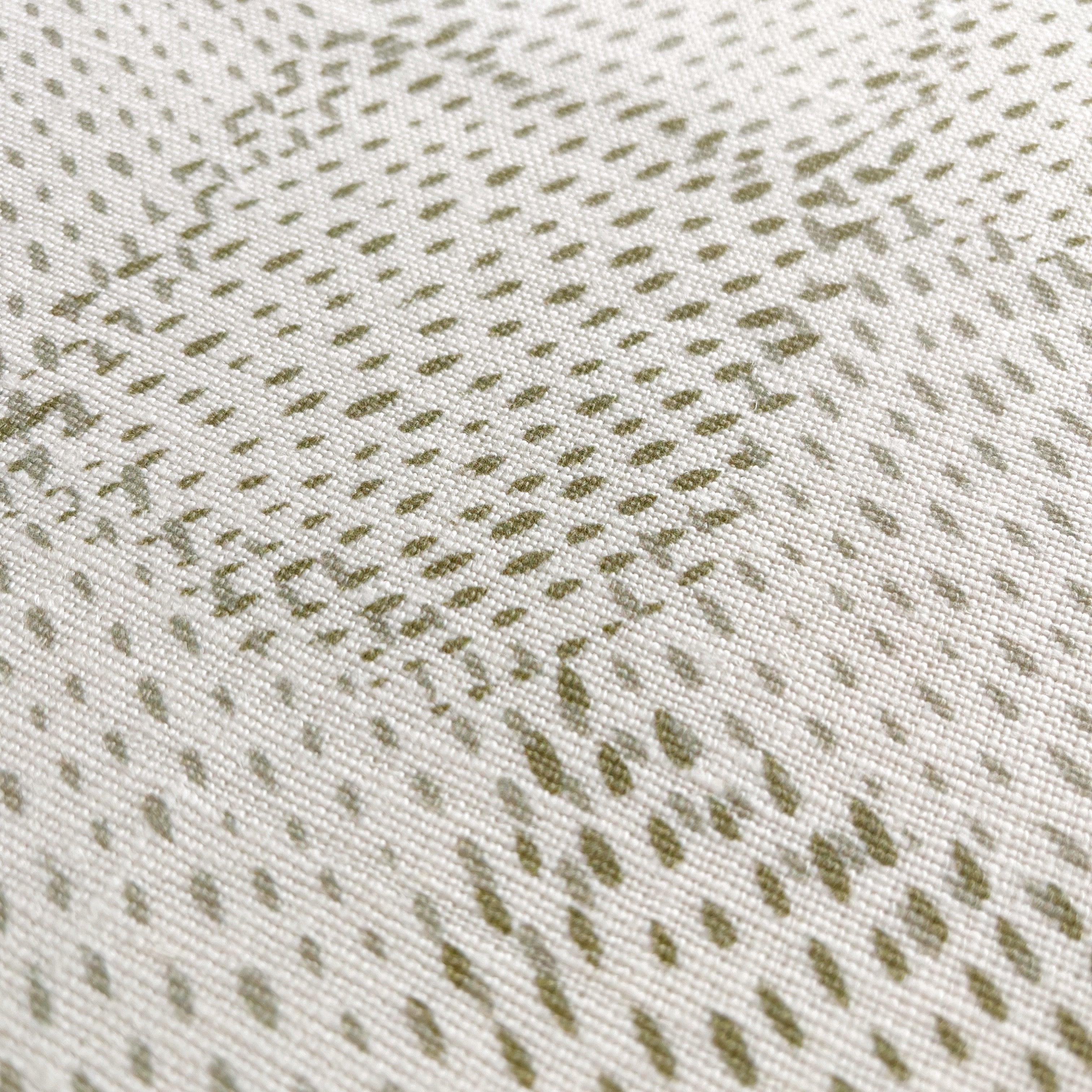 Speckled Check pillow in Chive by Emily Daws – lumbar shape perfect for cabin beds or mountain homes