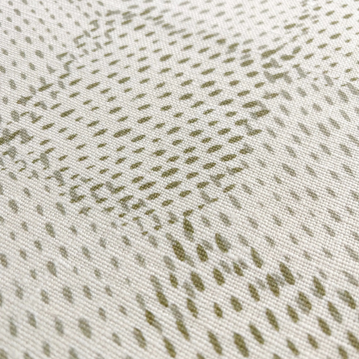 Speckled Check Chive pillow by Emily Daws styled in an interior — Fauna Collection