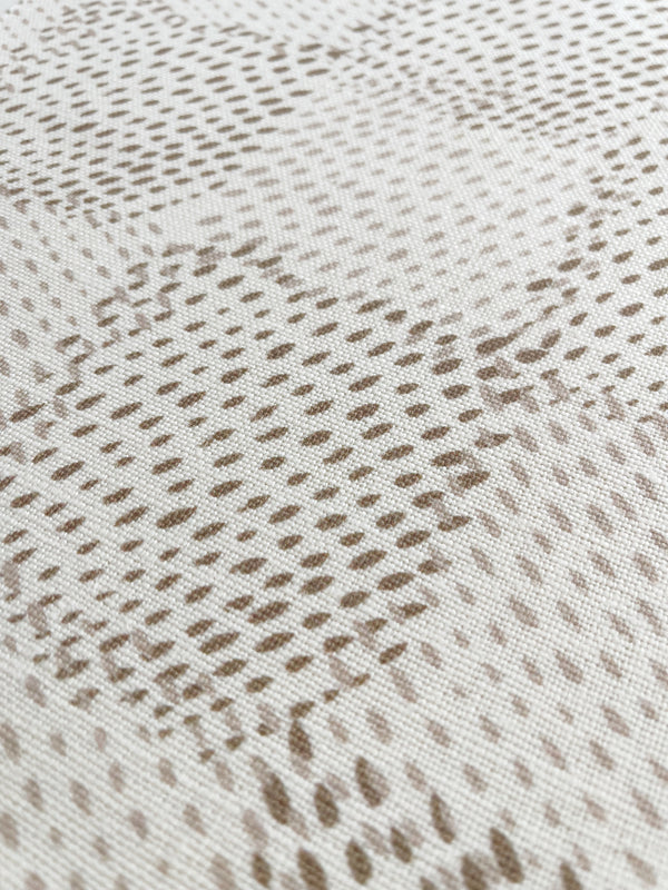 Speckled Check Fabric in Oak