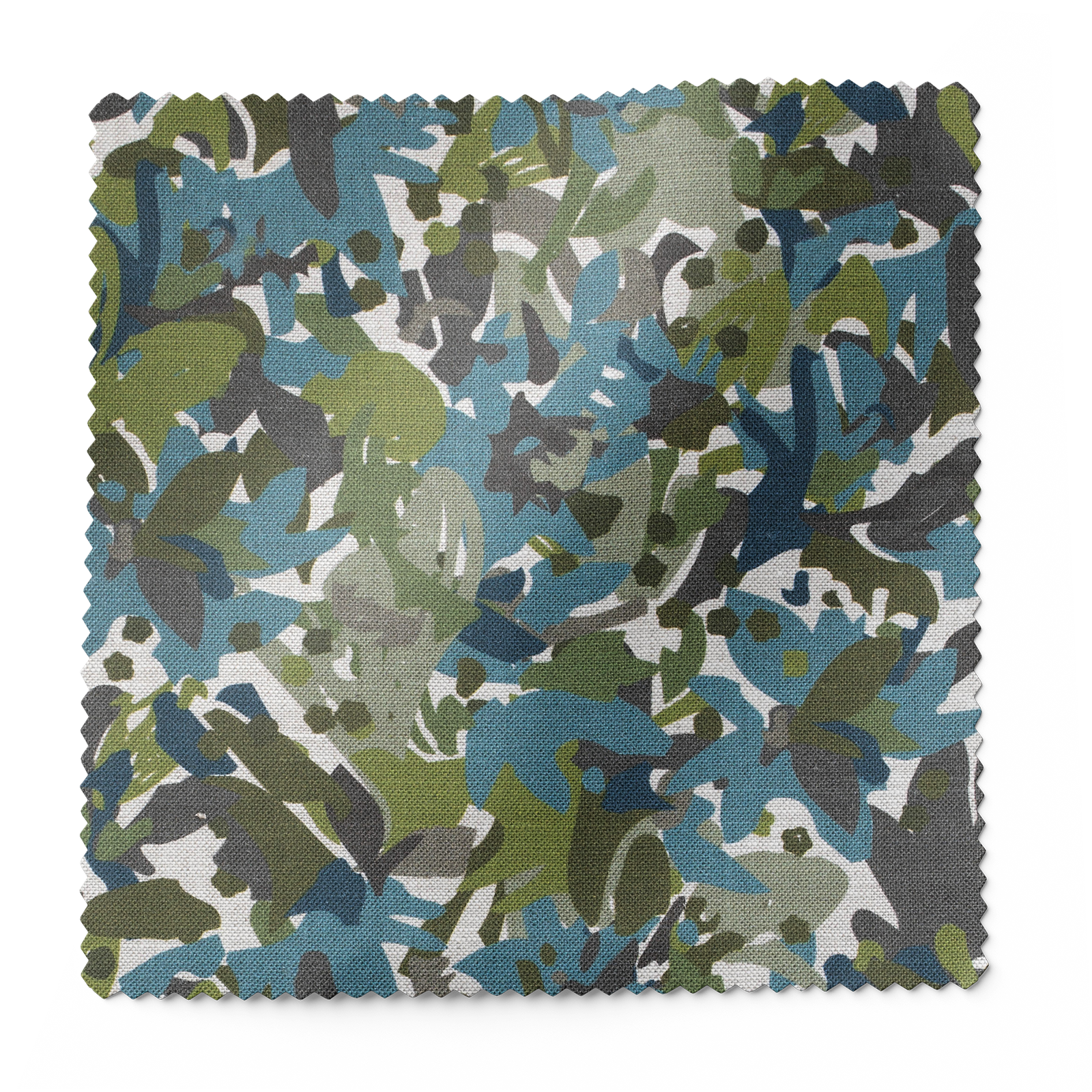 Thicket fabric in Emerald by Emily Daws – floral swatch ideal for drapery or upholstery in mountain homes