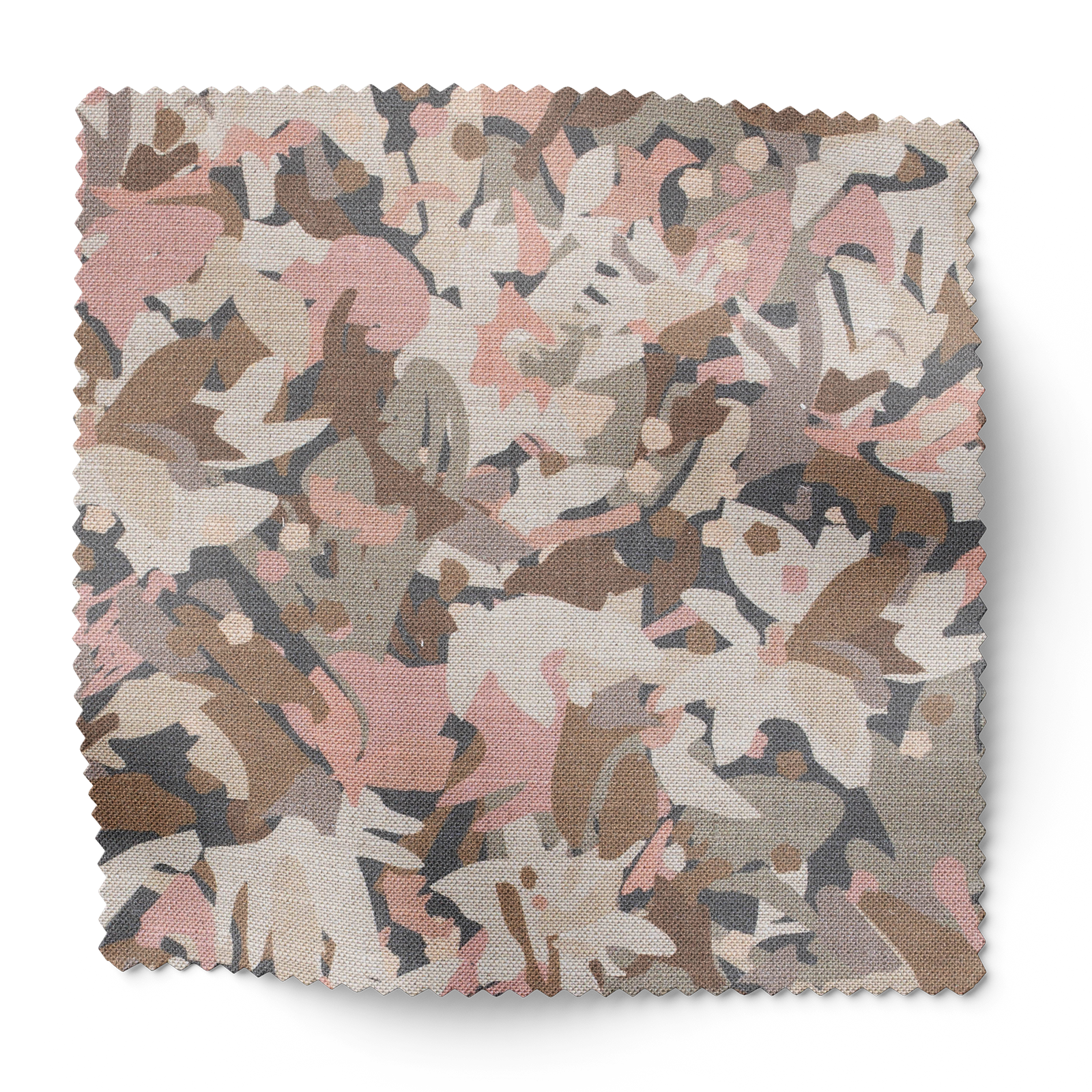 Thicket fabric in Rouge by Emily Daws – floral swatch ideal for drapery or upholstery in mountain homes